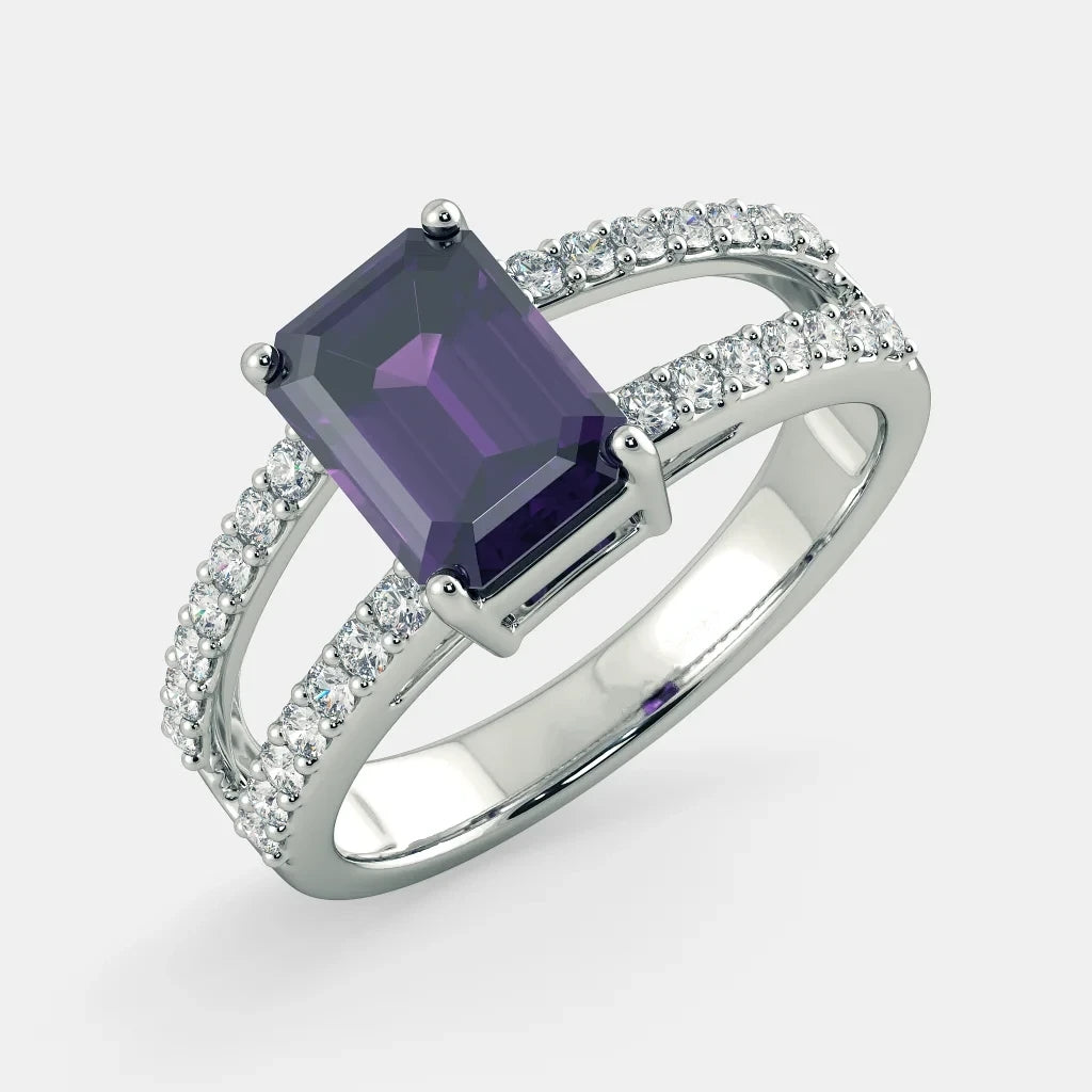 Premium Amethyst Ring - 925 Silver