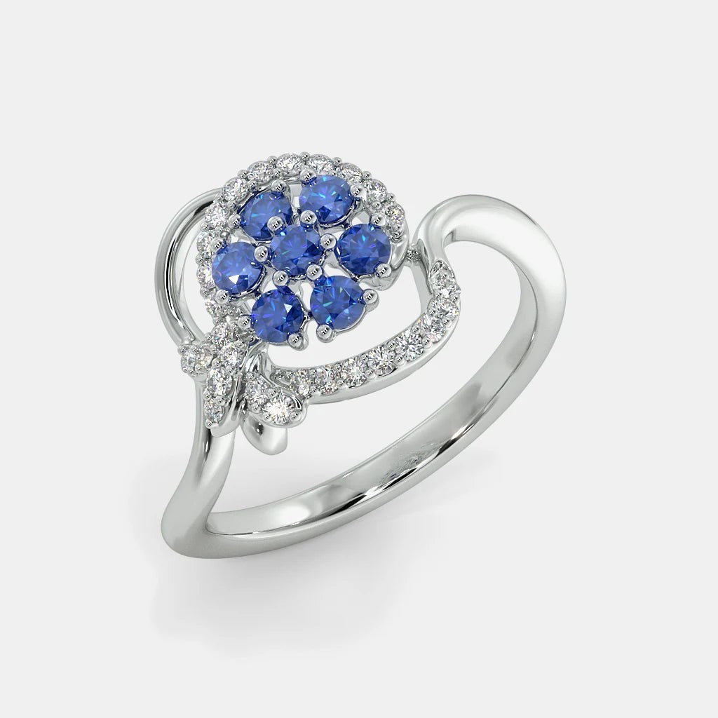 Sophin Diamond Ring- 925 Silver