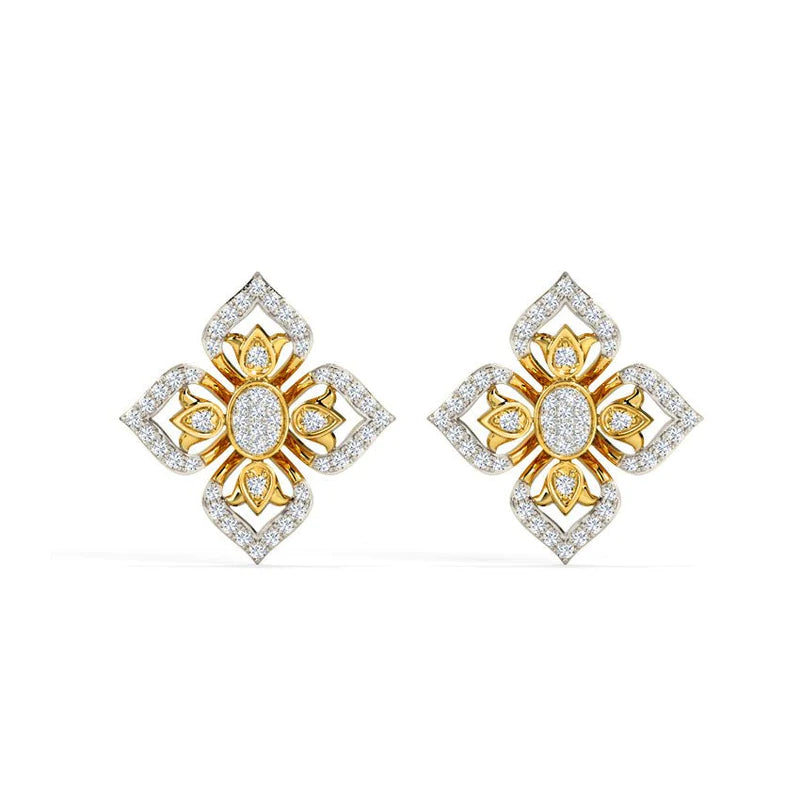 Marina Stud Earrings - 925 Silver